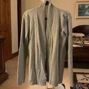 Lovely Gray Open Front Cardigan Size XL NWOT
